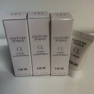 Dior Capture Totale Skincare  travel size 3ml each 
4x